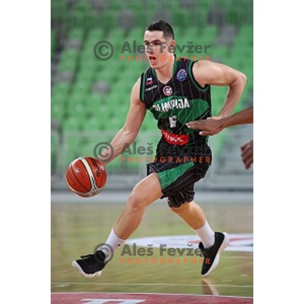 of Petrol Olimpija in action during FIBA Champions League basketball match between Petrol Olimpija and Umana Reyer Venezia in Stozice Hall, Ljubljana on November 7, 2017
