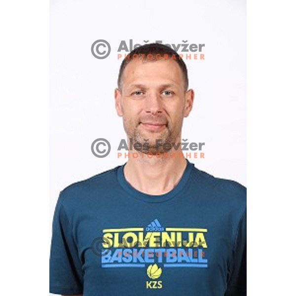 Slavko Duscak of Slovenia Women\'s basketball team during photo shooting in hotel Thermana, Lasko, Slovenia on November 7, 2017