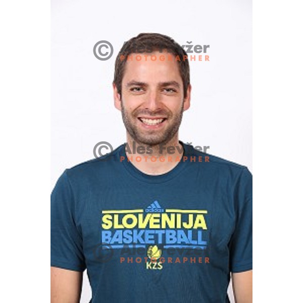 Matej Likar of Slovenia Women\'s basketball team during photo shooting in hotel Thermana, Lasko, Slovenia on November 7, 2017