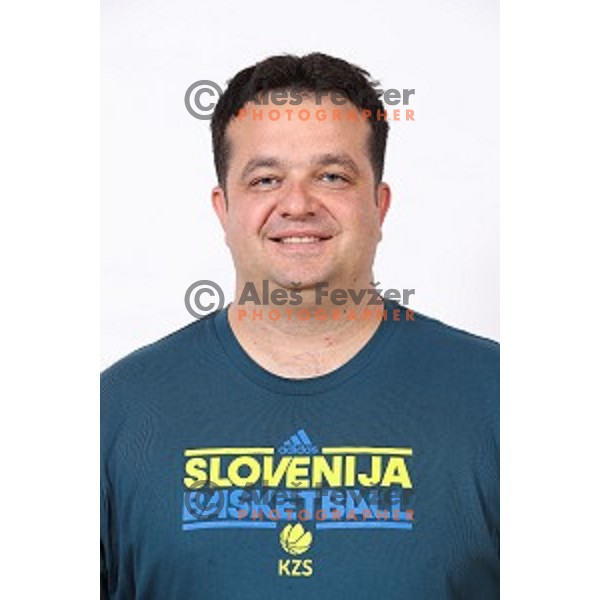 Damir Grgic, head coach of Slovenia Women\'s basketball team during photo shooting in hotel Thermana, Lasko, Slovenia on November 7, 2017