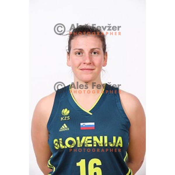 Aleksandra Kroselj of Slovenia Women\'s basketball team during photo shooting in hotel Thermana, Lasko, Slovenia on November 7, 2017