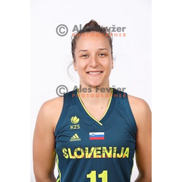 Zala Friskovec of Slovenia Women\'s basketball team during photo shooting in hotel Thermana, Lasko, Slovenia on November 7, 2017