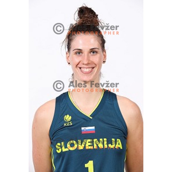 Eva Lisec of Slovenia Women\'s basketball team during photo shooting in hotel Thermana, Lasko, Slovenia on November 7, 2017