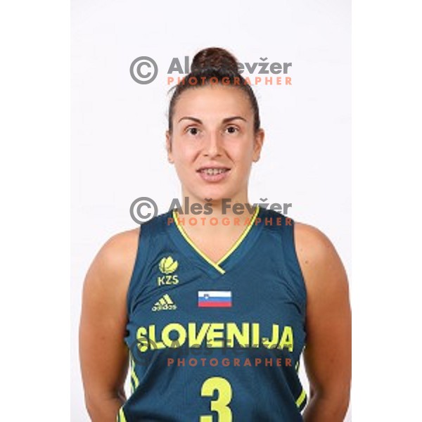 Teja Oblak of Slovenia Women\'s basketball team during photo shooting in hotel Thermana, Lasko, Slovenia on November 7, 2017