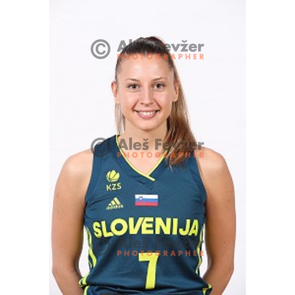 Rebeka Abramovic of Slovenia Women\'s basketball team during photo shooting in hotel Thermana, Lasko, Slovenia on November 7, 2017