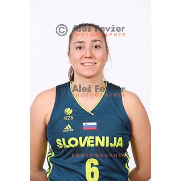 Annamaria Prezelj of Slovenia Women\'s basketball team during photo shooting in hotel Thermana, Lasko, Slovenia on November 7, 2017