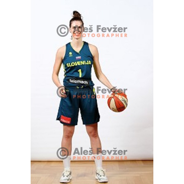Eva Lisec of Slovenia Women\'s basketball team during photo shooting in hotel Thermana, Lasko, Slovenia on November 7, 2017