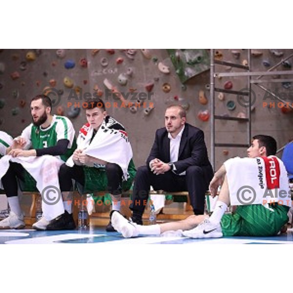action during Nova KBM league basketball match between Sencur GGD and Petrol Olimpija in Sencur Sports Hall, Slovenia on November 10, 2017