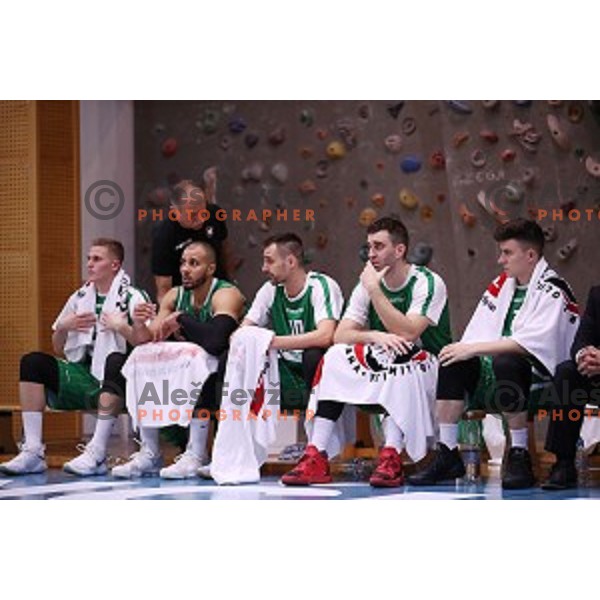 action during Nova KBM league basketball match between Sencur GGD and Petrol Olimpija in Sencur Sports Hall, Slovenia on November 10, 2017