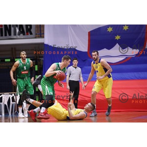 Drazen Bubnic in action during Nova KBM league basketball match between Sencur GGD and Petrol Olimpija in Sencur Sports Hall, Slovenia on November 10, 2017