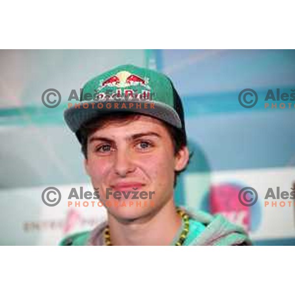 Domen Skofic (SLO) during IFSC Climbing World Cup Final in Zlato Polje Hall, Kranj, Slovenia on November 12, 2017