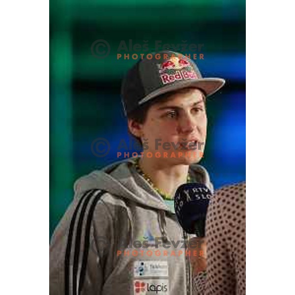 Domen Skofic (SLO) during IFSC Climbing World Cup Final in Zlato Polje Hall, Kranj, Slovenia on November 12, 2017