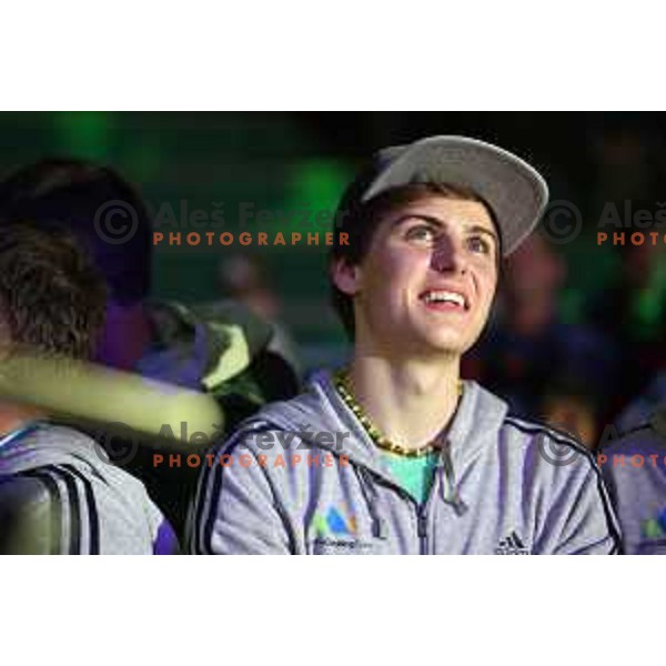 Domen Skofic (SLO) during IFSC Climbing World Cup Final in Zlato Polje Hall, Kranj, Slovenia on November 12, 2017