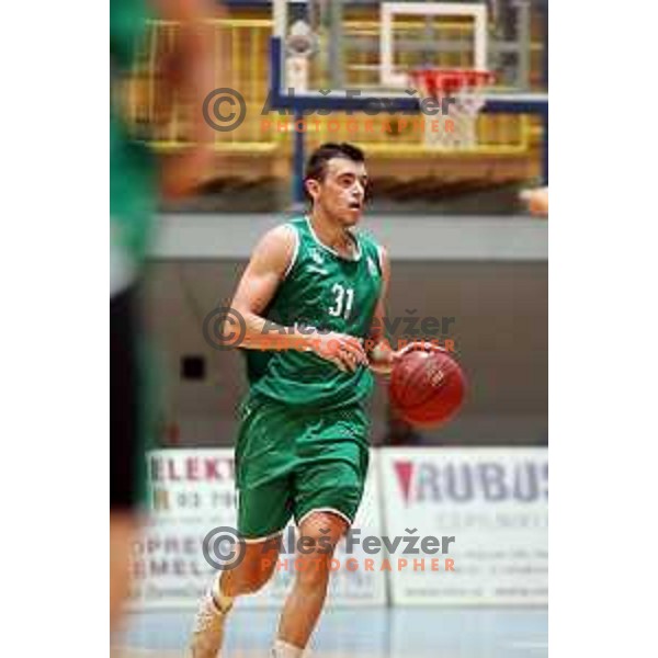 Zan Mark Sisko in action during Nova KBM league basketball match between Hopsi Polzela and Ilirija in Polzela Sports Hall, Slovenia on November 11, 2017