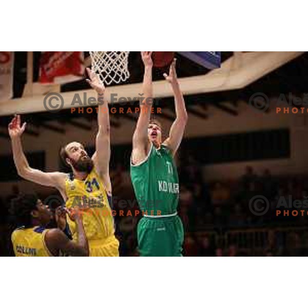 Ruzic in action during Nova KBM league basketball match between Hopsi Polzela and Ilirija in Polzela Sports Hall, Slovenia on November 11, 2017