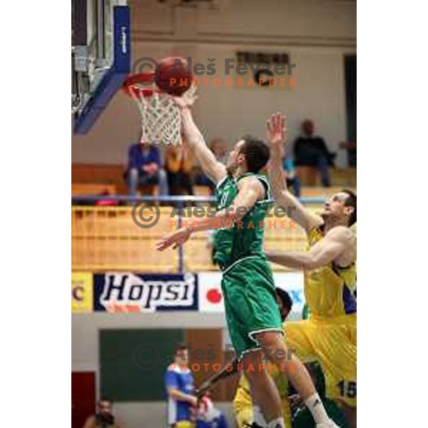 action during Nova KBM league basketball match between Hopsi Polzela and Ilirija in Polzela Sports Hall, Slovenia on November 11, 2017