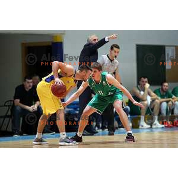 Ruzic in action during Nova KBM league basketball match between Hopsi Polzela and Ilirija in Polzela Sports Hall, Slovenia on November 11, 2017