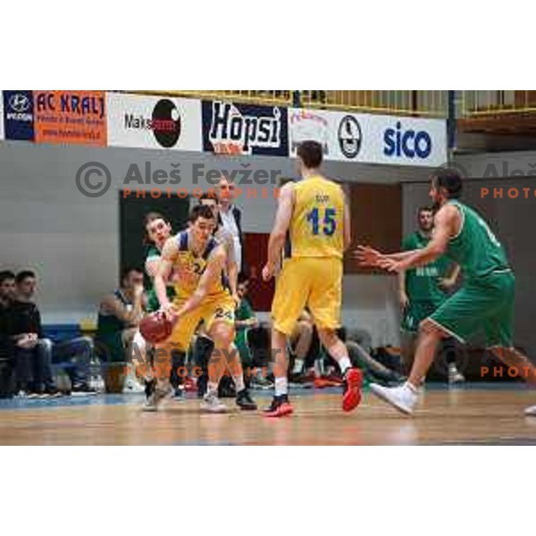 action during Nova KBM league basketball match between Hopsi Polzela and Ilirija in Polzela Sports Hall, Slovenia on November 11, 2017
