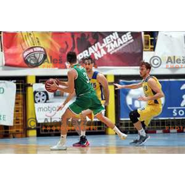 Zan Mark Sisko in action during Nova KBM league basketball match between Hopsi Polzela and Ilirija in Polzela Sports Hall, Slovenia on November 11, 2017