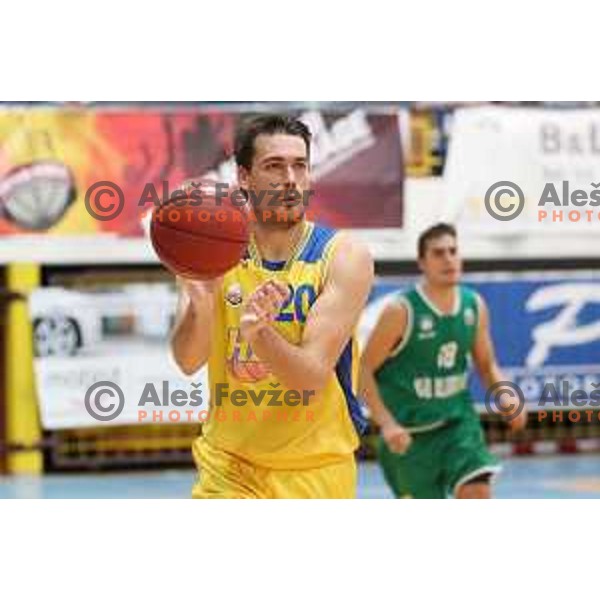 Godler in action during Nova KBM league basketball match between Hopsi Polzela and Ilirija in Polzela Sports Hall, Slovenia on November 11, 2017