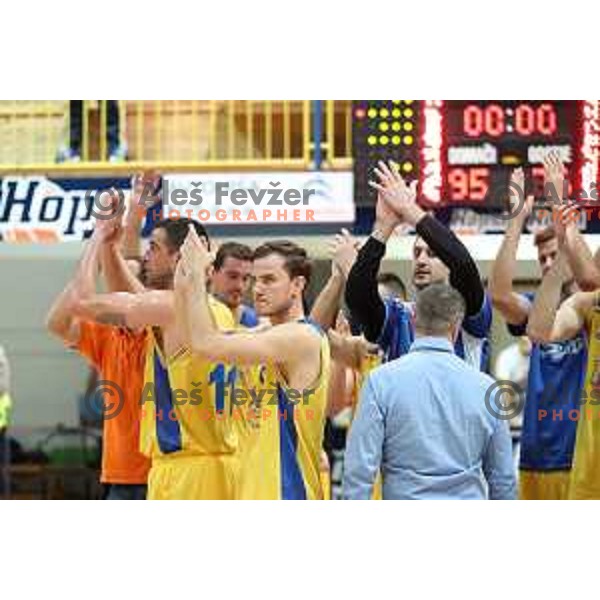 action during Nova KBM league basketball match between Hopsi Polzela and Ilirija in Polzela Sports Hall, Slovenia on November 11, 2017