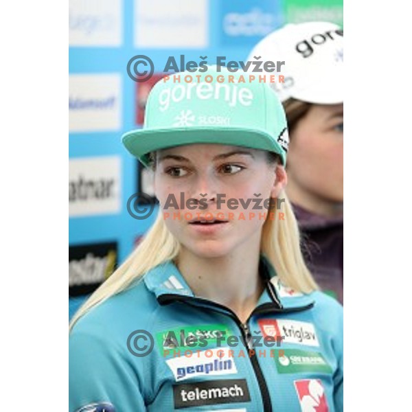 Spela Rogelj at Press conference of Slovenia Nordic Ski team in Ljubljana on November 14, 2017