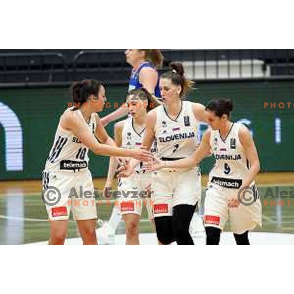 Nika Baric in action during FIBA Women\'s EuroBasket 2019 Qualifiers match between Slovenia and Finland in Celje, Slovenia on November 15, 2017