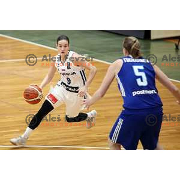 Nika Baric in action during FIBA Women\'s EuroBasket 2019 Qualifiers match between Slovenia and Finland in Celje, Slovenia on November 15, 2017