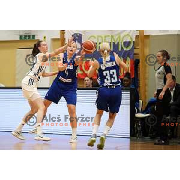 action during FIBA Women\'s EuroBasket 2019 Qualifiers match between Slovenia and Finland in Celje, Slovenia on November 15, 2017
