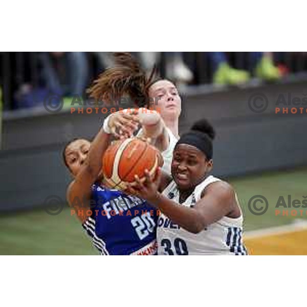 action during FIBA Women\'s EuroBasket 2019 Qualifiers match between Slovenia and Finland in Celje, Slovenia on November 15, 2017