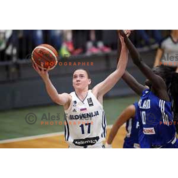 action during FIBA Women\'s EuroBasket 2019 Qualifiers match between Slovenia and Finland in Celje, Slovenia on November 15, 2017