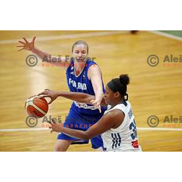 action during FIBA Women\'s EuroBasket 2019 Qualifiers match between Slovenia and Finland in Celje, Slovenia on November 15, 2017