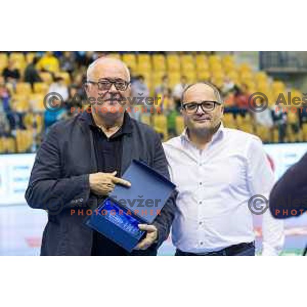 Rudi Cajavec, medical doctor of Celje prior to EHF Champions League 2017/18 handball match between Celje PL and Kiel, played in Arena Zlatorog, Celje, Slovenia on November 19, 2017