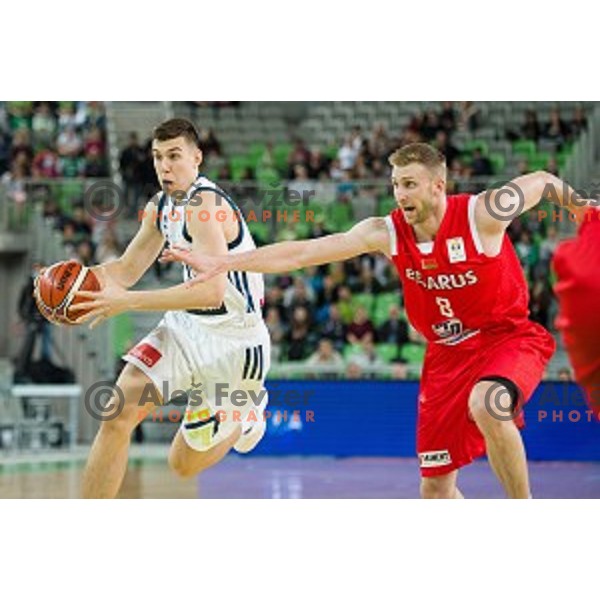 Vlatko Cancar in action during FIBA Basketball World Cup 2019 European qualifiers basketball match between Slovenia and Belarus, Stozice Arena, Ljubljana, Slovenia on November 24, 2017