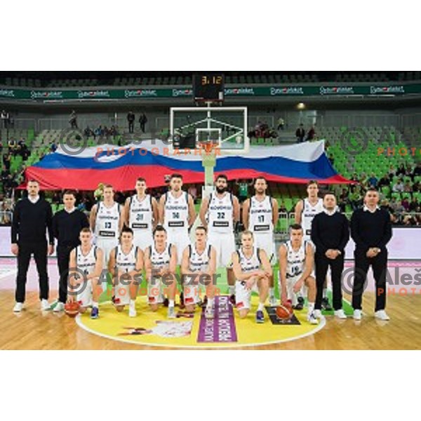  in action during FIBA Basketball World Cup 2019 European qualifiers basketball match between Slovenia and Belarus, Stozice Arena, Ljubljana, Slovenia on November 24, 2017