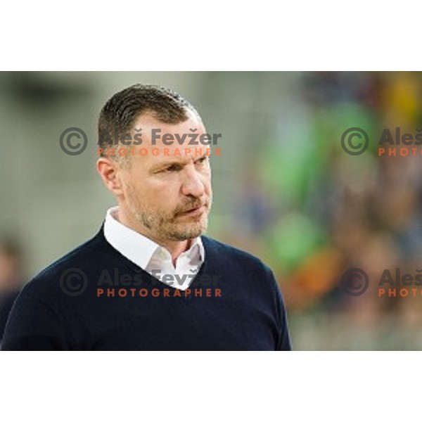Rado Trifunovic in action during FIBA Basketball World Cup 2019 European qualifiers basketball match between Slovenia and Belarus, Stozice Arena, Ljubljana, Slovenia on November 24, 2017