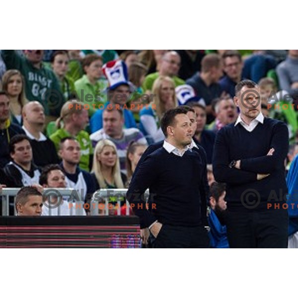 Rado Trifunovic in action during FIBA Basketball World Cup 2019 European qualifiers basketball match between Slovenia and Belarus, Stozice Arena, Ljubljana, Slovenia on November 24, 2017