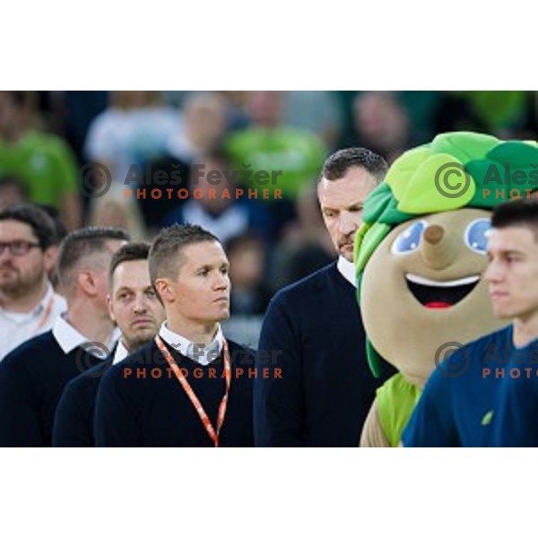 Rado Trifunovic in action during FIBA Basketball World Cup 2019 European qualifiers basketball match between Slovenia and Belarus, Stozice Arena, Ljubljana, Slovenia on November 24, 2017