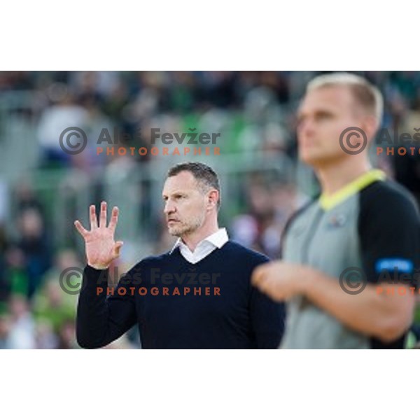 Rado Trifunovic in action during FIBA Basketball World Cup 2019 European qualifiers basketball match between Slovenia and Belarus, Stozice Arena, Ljubljana, Slovenia on November 24, 2017