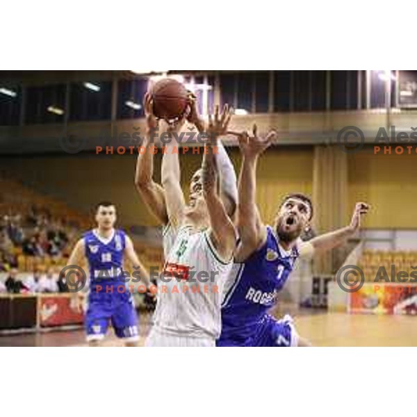 Dragan Djuranovic of Rogaska in action during Nova KBM league basketball match between Petrol Olimpija and Rogaska in Tivoli Hall, Ljubljana, Slovenia on December 1, 2017