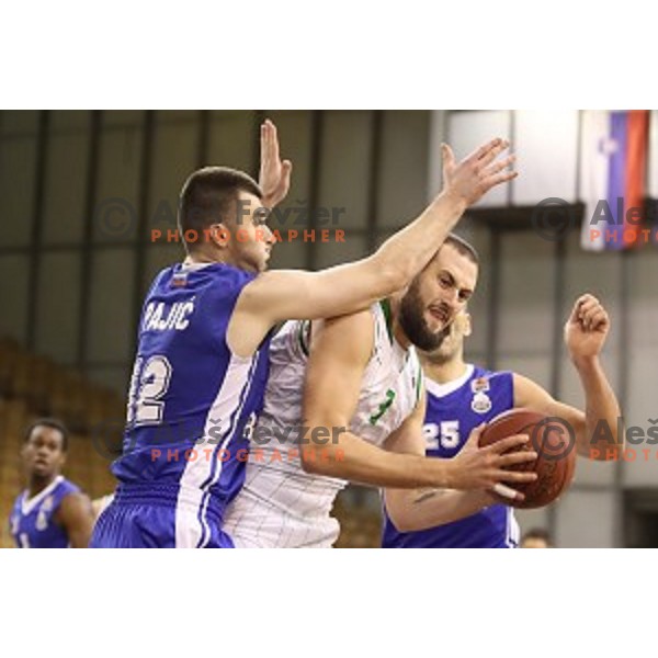Bojan Radulovic in action during Nova KBM league basketball match between Petrol Olimpija and Rogaska in Tivoli Hall, Ljubljana, Slovenia on December 1, 2017
