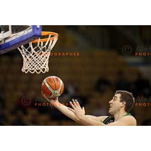 Drazen Bubnic of Petrol Olimpija in action during FIBA Champions League basketball match between Petrol Olimpija and Rosa Radom in Tivoli Hall, Ljubljana on December 5, 2017
