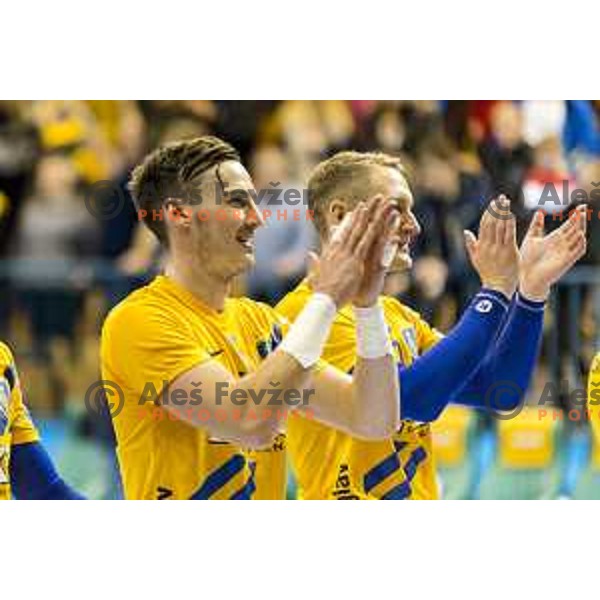 Celje’s Jaka Malus (5) in action during SEHA League match between Celje PL and Gorenje Velenje, in Zlatorog Hall, Celje on December 10, 2017 