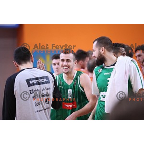 Roko Badzim during Nova KBM league basketball match between Helios Suns and Petrol Olimpija in Domzale Sports Hall, Slovenia on December 10, 2017