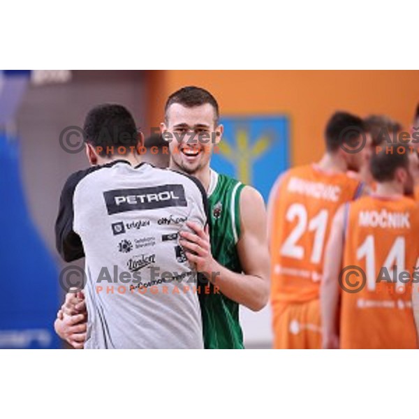 Roko Badzim during Nova KBM league basketball match between Helios Suns and Petrol Olimpija in Domzale Sports Hall, Slovenia on December 10, 2017