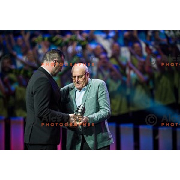 Rado Trifunovic, Ivo Daneu during sportsman of the year 2017 awards, Cankarjev Dom, Ljubljana, Slovenia on December 12, 2017