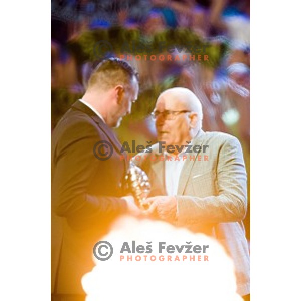 Rado Trifunovic, Ivo Daneu during sportsman of the year 2017 awards, Cankarjev Dom, Ljubljana, Slovenia on December 12, 2017