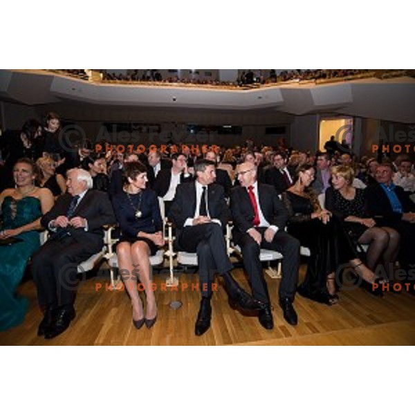 Borut Pahor, Bogdan Gabrovec during sportsman of the year 2017 awards, Cankarjev Dom, Ljubljana, Slovenia on December 12, 2017