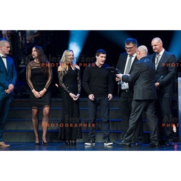 during sportsman of the year 2017 awards, Cankarjev Dom, Ljubljana, Slovenia on December 12, 2017