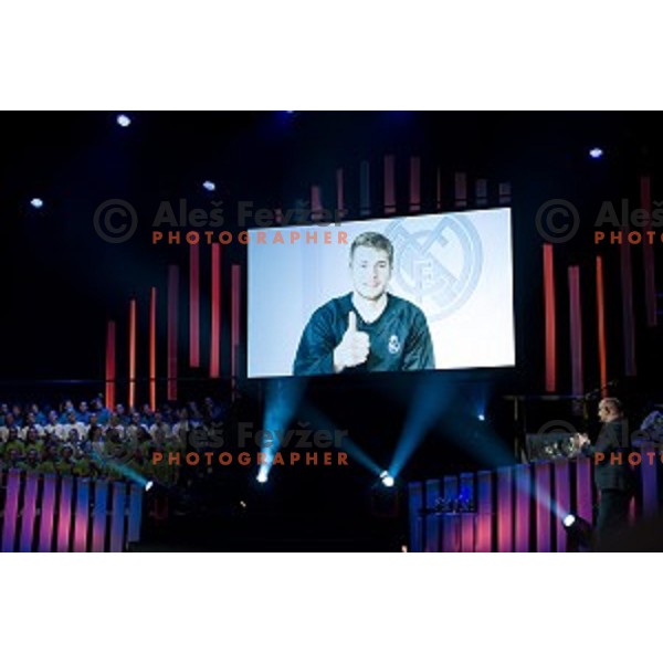 Luka Doncic during sportsman of the year 2017 awards, Cankarjev Dom, Ljubljana, Slovenia on December 12, 2017